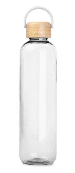 34oz Bamboo Hydrate Bottle with Handle Lid